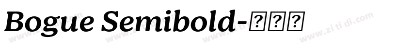 Bogue Semibold字体转换 Bogue Semibold字体转换
